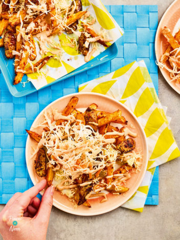 Loaded Puppy Fries pinchofnom.com