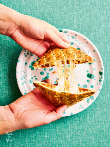 Pizza Pockets pinchofnom.com