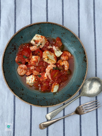 Prawn Saganaki pinchofnom.com