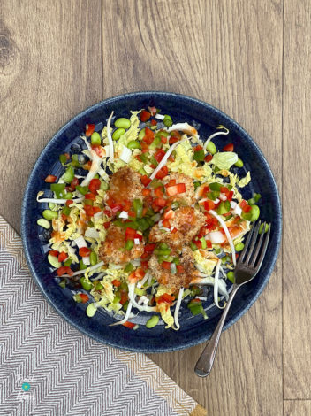 Salt and Pepper Chicken Salad pinchofnom.com