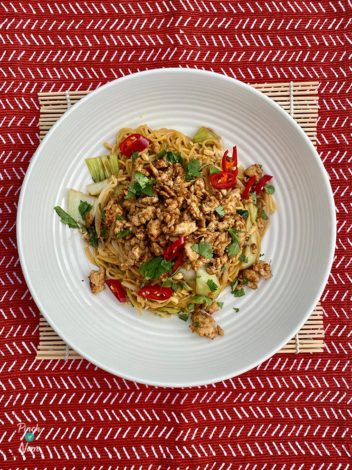 Szechuan-Style Noodles pinchofnom.com