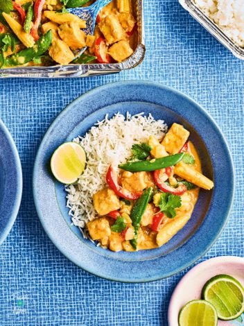 Tofu and Coconut Curry pinchofnom.com