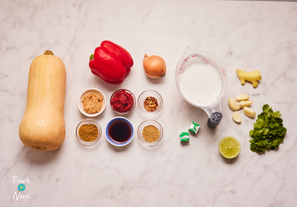 Thai-Spiced Butternut Squash Soup - Pinch of Nom Slimming Recipes