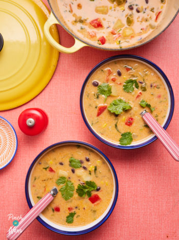 Mexican-Style Chowder pinchofnom.com