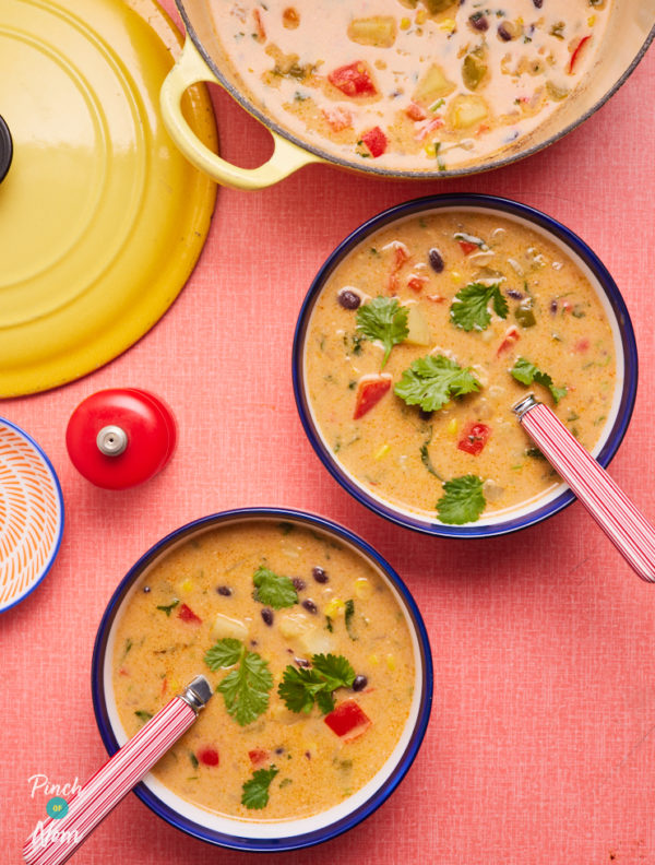 Mexican-Style Chowder pinchofnom.com