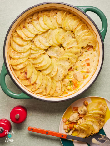 Chicken and Vegetable Hotpot pinchofnom.com