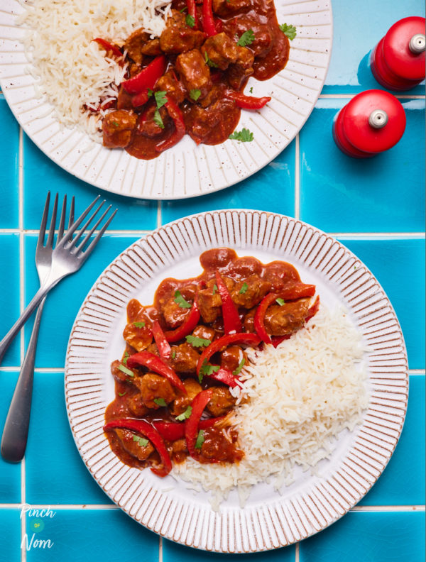 Spicy Pork Stew pinchofnom.com