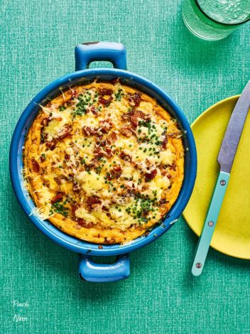 Air Fryer Bacon and Cheese Frittata pinchofnom.com