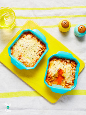 Air Fryer Breakfast Bake pinchofnom.com