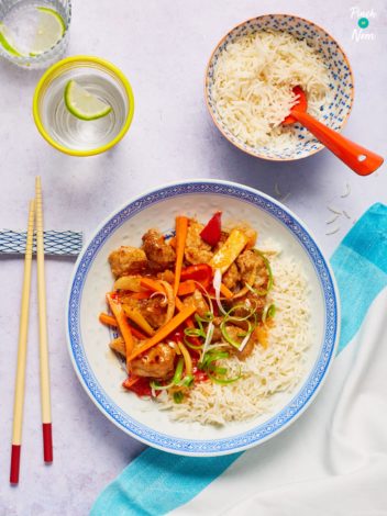 Air Fryer Kung Pao Pork pinchofnom.com