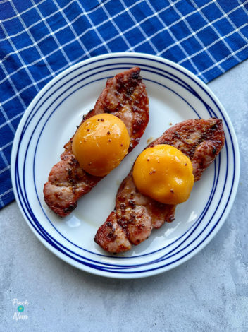 Air Fryer Maple-Glazed Gammon pinchofnom.com