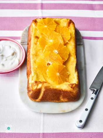 Air Fryer Orange and Lemon Cake pinchofnom.com