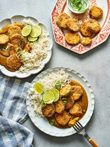 Air Fryer Sweet Potato Katsu pinchofnom.com