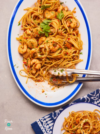 Seafood Marinara Linguine pinchofnom.com