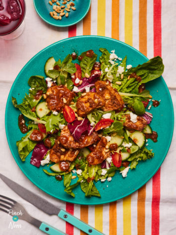 Red Pesto Chicken Salad pinchofnom.com