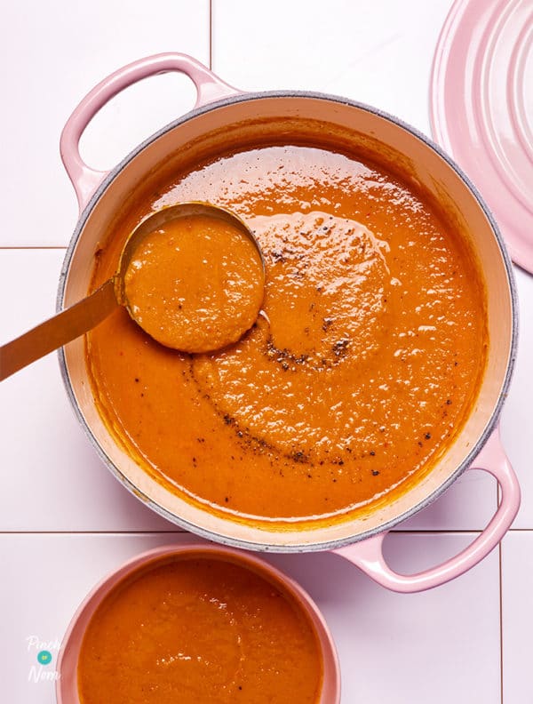 Carrot and Lentil Soup pinchofnom.com