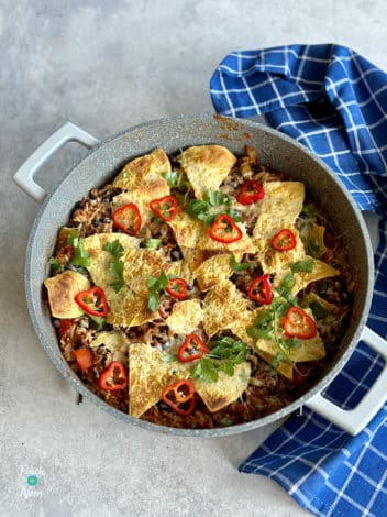 Chilli Tortilla Pie pinchofnom.com