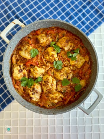 One-Pot Chicken Tikka and Rice pinchofnom.com