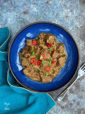 Slow Cooker Spiced Coconut Beef Stew pinchofnom.com