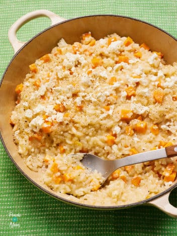 Slow Cooker Sweet Potato and Feta Risotto pinchofnom.com