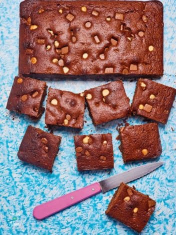 Triple Chocolate Cake pinchofnom.com