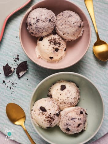 Ninja Creami Cookies and Cream Ice Cream pinchofnom.com