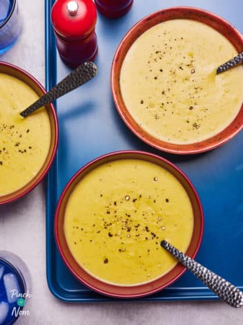 Creamy Vegetable Soup pinchofnom.com