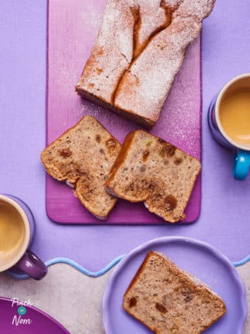 Banana Bread Pudding pinchofnom.com