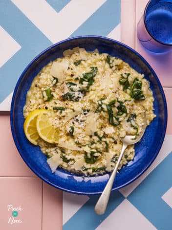 Parmesan and Spinach Risotto pinchofnom.com