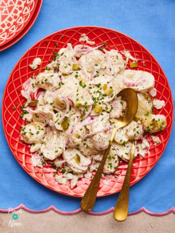 Pickle Potato Salad pinchofnom.com