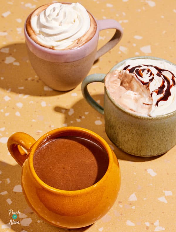 Slow Cooker Baileys Hot Chocolate pinchofnom.com