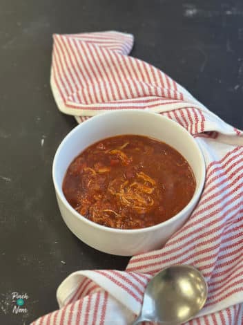 Slow Cooker Chicken and Tomato Soup pinchofnom.com