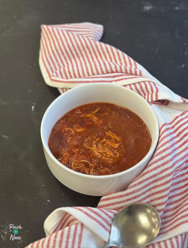 Slow Cooker Chicken and Tomato Soup pinchofnom.com