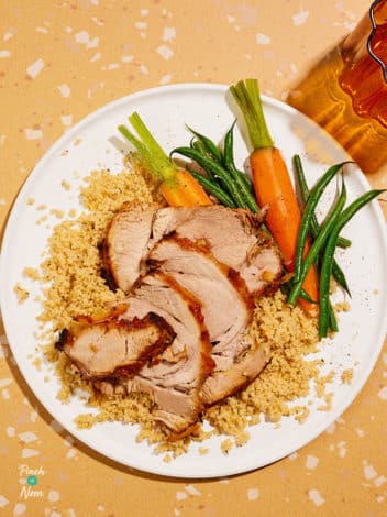 Slow Cooker Citrus Pork pinchofnom.com