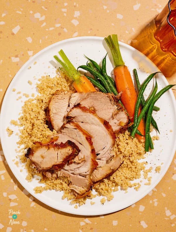 Slow Cooker Citrus Pork pinchofnom.com