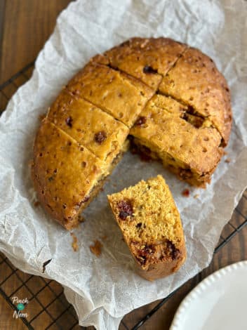 Slow Cooker Cranberry, Orange and White Chocolate Cookie pinchofnom.com
