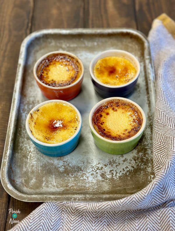 Slow Cooker Crème Brûlée pinchofnom.com