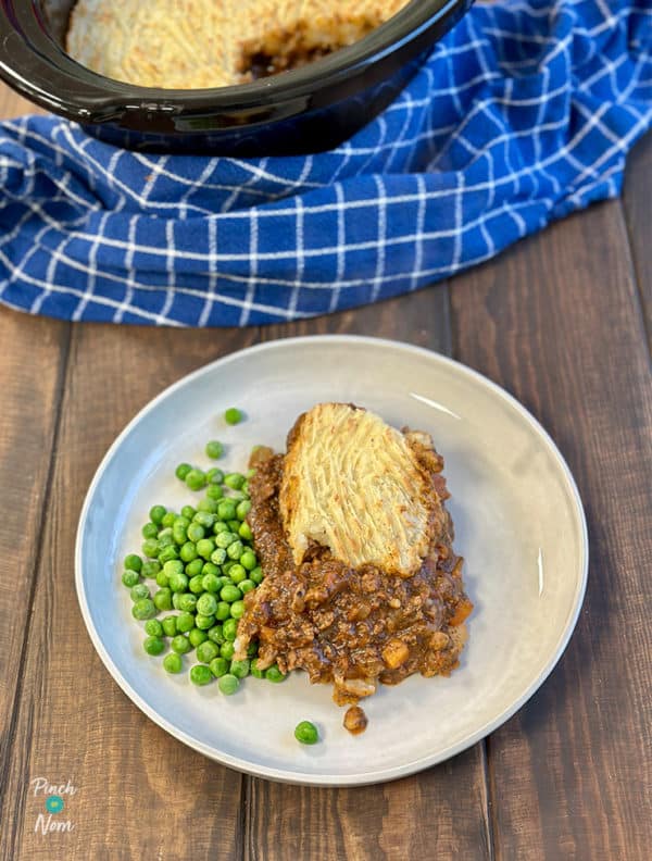 Slow Cooker Minted Lamb Shepherd’s Pie pinchofnom.com