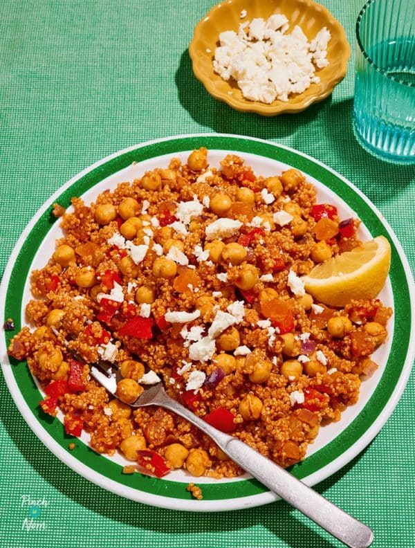 Slow Cooker Moroccan-Style Quinoa pinchofnom.com