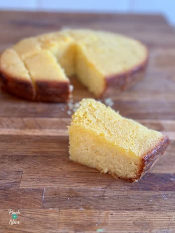 Slow Cooker Orange Drizzle Cake pinchofnom.com