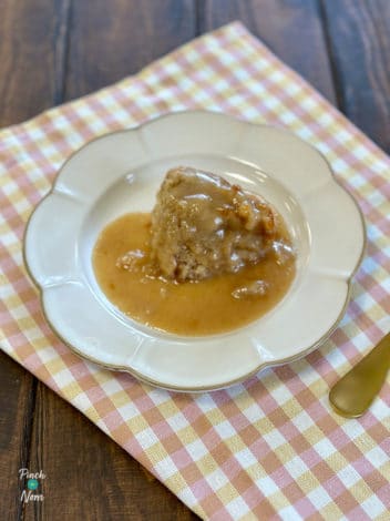Slow Cooker Self-Saucing Gingerbread Pudding pinchofnom.com