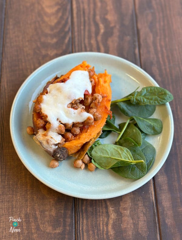 Slow Cooker Stuffed Sweet Potatoes pinchofnom.com