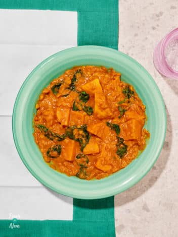 Slow Cooker Sweet Potato and Peanut Butter Stew pinchofnom.com