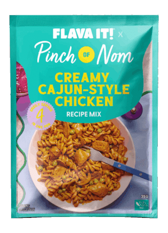 Flava It! - Creamy Cajun-Style Chicken pinchofnom.com